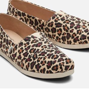 TOMS Women's Alpargata Vegan Slip-On Pumps - Beige Classic Leopard